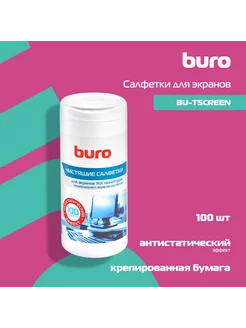 Салфетки BU-Tscreen для экранов 100 шт влажных