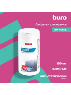 Салфетки BU-Tscrl для экранов ЭЛТ 100 шт