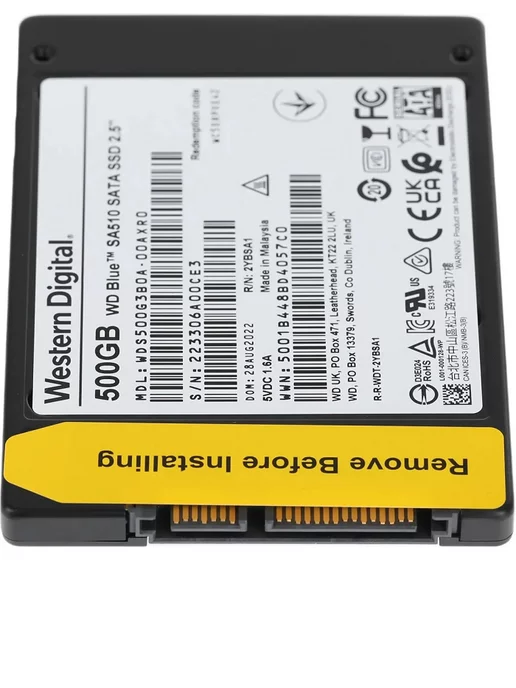 Western Digital SSD 500 GB 2.5'', SATA 6Gb s, ссд для пк, 500 ГБ, 6 ГБ, фото 8