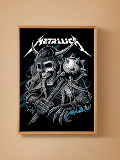 Постер рок группа Metallica Металлика 29х42 см