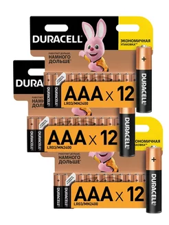 Батарейка AAA мизинчиковые 36 шт Duracell 244221815 купить за 609 ₽ в интернет-магазине Wildberries