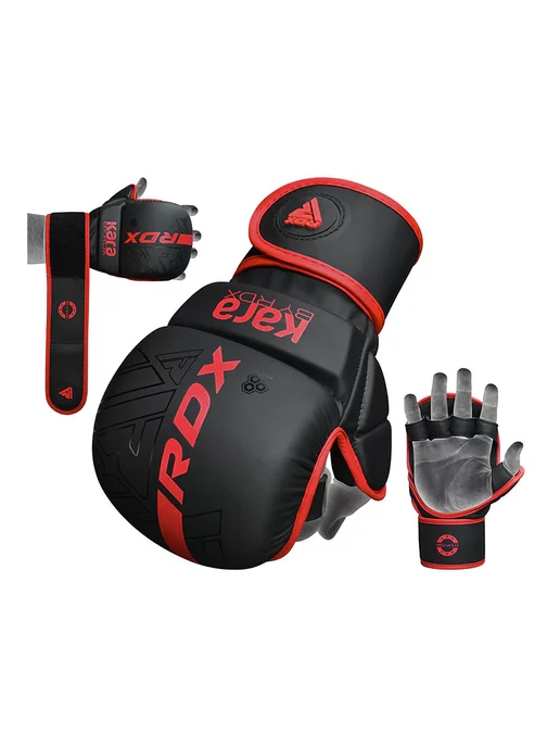 RDX Перчатки для спарринга F6 KARA MMA, красный, фото 3