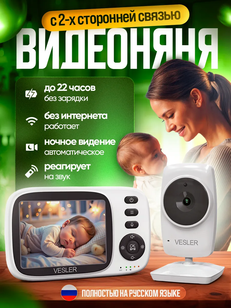 Видеоняня беспроводная с...