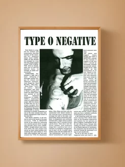 Постер на стену Type O Negative 29х42 см