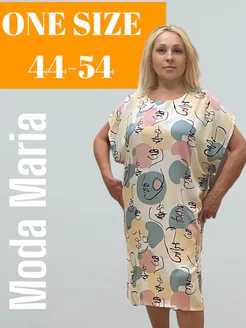 Женская туника из штапеля для пляжа, дома, лета и дачи Moda Maria 244338742 купить за 534 ₽ в интернет-магазине Wildberries