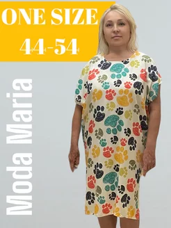 Женская туника из штапеля для пляжа, дома, лета и дачи Moda Maria 244346381 купить за 550 ₽ в интернет-магазине Wildberries