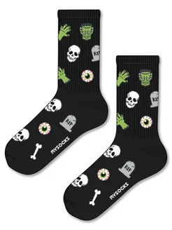 Носки с принтом Хэллоуин Halloween MySocks 244365192 купить за 365 ₽ в интернет-магазине Wildberries