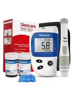 SAFE ACCU2 глюкометр и тест полоски 50 набор Sinocare 244383319 купить за 2 215 ₽ в интернет-магазине Wildberries