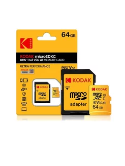 Карта памяти MicroSD класс 10 UHS-1 U3 V30 A1 64 ГБ