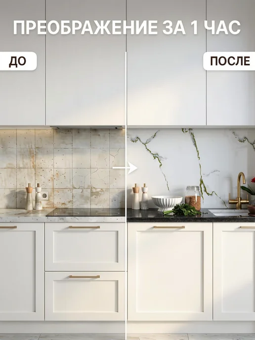 ГРИН Торговый Дом Фартук кухонный на стену для дома панель ПВХ 3000х600 мм, 3000x600 мм, фото 2