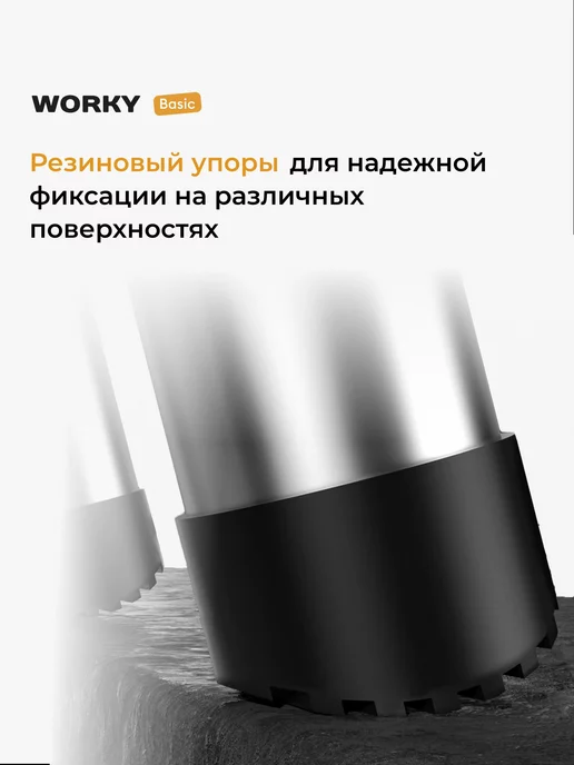 WORKY Лестница телескопическая 6,2 м 16 ступеней, 6,2 м, фото 3