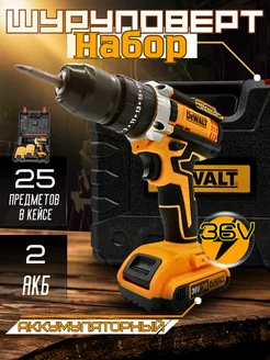 Дрель-шуруповерт аккумуляторная для строительных работ DEWALT 244468805 купить за 1 924 ₽ в интернет-магазине Wildberries