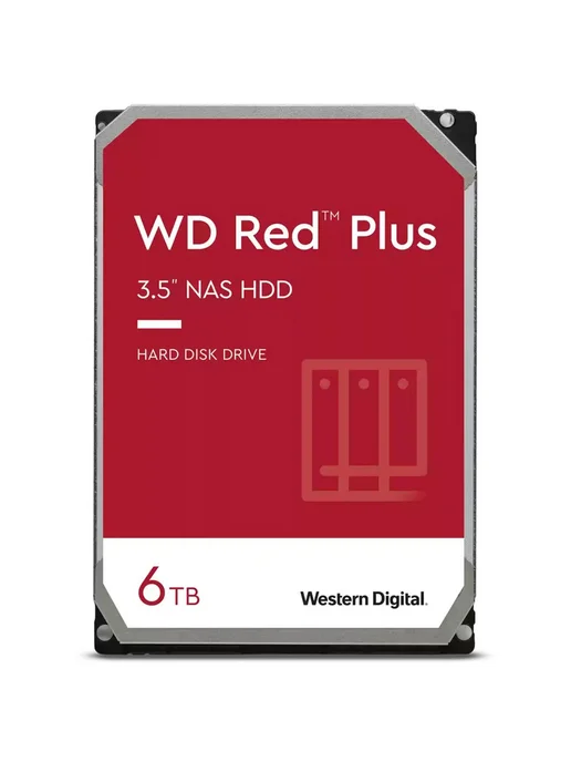 Western Digital Жесткий диск 3.5" NAS HDD 6TB Red Plus WD60EFPX, 6 ТБ, фото 2