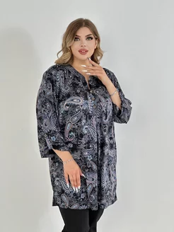 Туника нарядная большого размера plus size