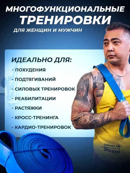 ЛУЧЛЕТА Фитнес резинка для подтягиваний, синий, фото 3