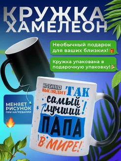 Кружка хамелеон для чая, подарок папе PRESENT4U 244555503 купить за 405 ₽ в интернет-магазине Wildberries