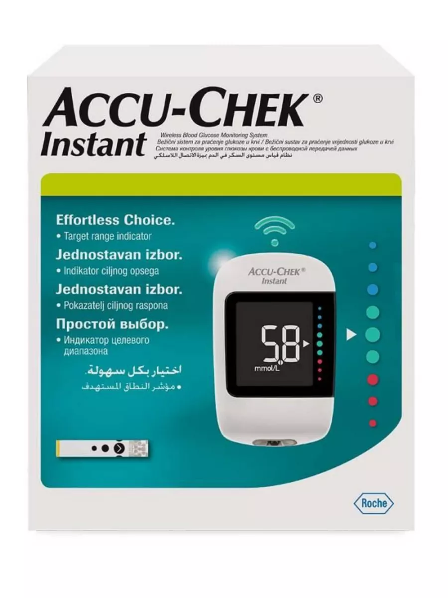 Глюкометр Акку-чек Инстант Accu Chek Instant Accu-chek 244556529 купить за 1 221 ₽ в интернет-магазине Wildberries