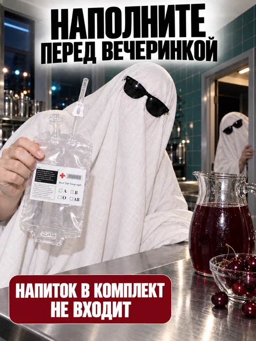 shary.live капельница для напитков хэллоуин декор украшения, вариант, фото 2