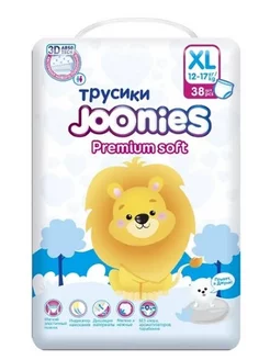 Joonies Premium Soft Подгузники-трусики дет Xl 12-17кг N38