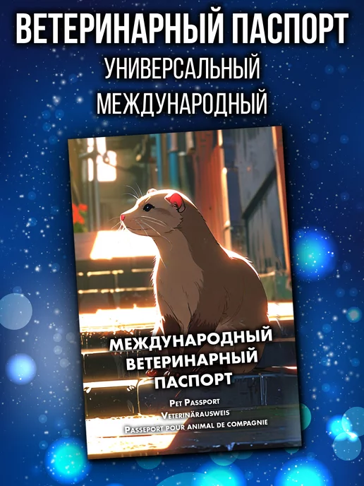 Аурасо Ветеринарный паспорт для хорька международный, вариант