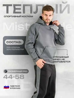 Спортивный костюм тёплый с начёсом Misterstyle 244638724 купить за 4 438 ₽ в интернет-магазине Wildberries