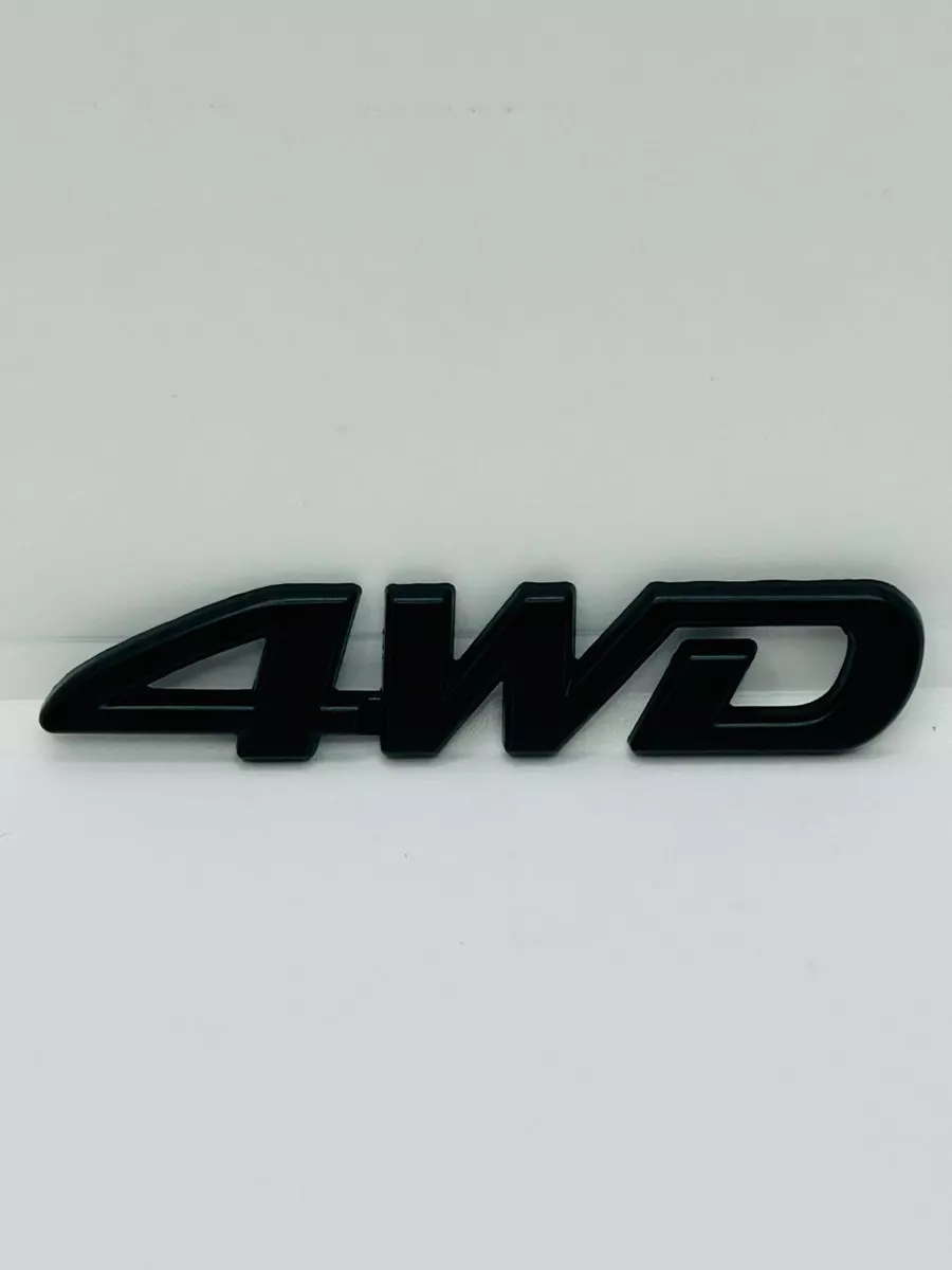 Шильдик надпись наклейка 4wd металл 8.5см