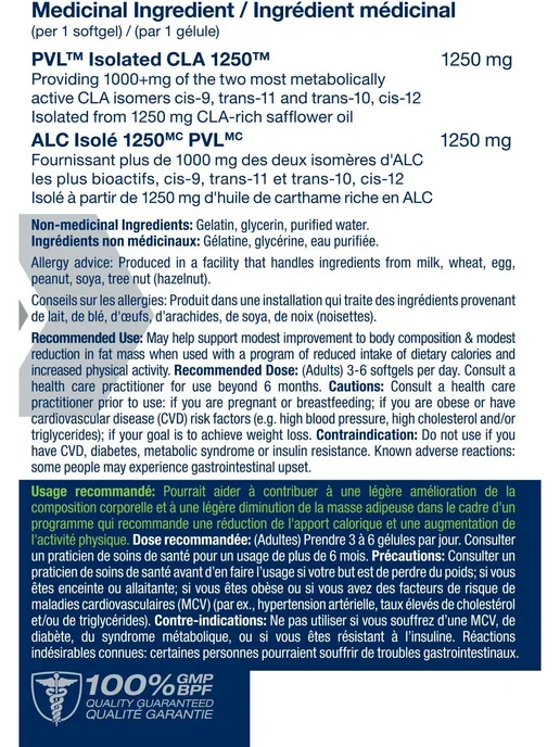 Pure Vita Labs Жиросжигатель PVL Изолейтед КЛА 1250, 180 капсул, вариант, фото 7