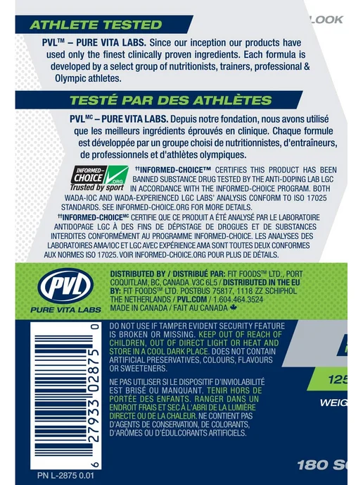 Pure Vita Labs Жиросжигатель PVL Изолейтед КЛА 1250, 180 капсул, вариант, фото 8