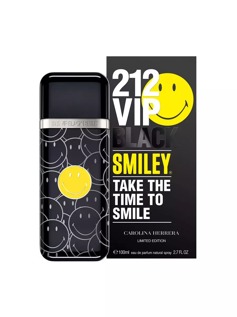 Carolina Herrera 212 VIP Black Smiley 100 Carolina Herrera 244746135 625 Wildberries