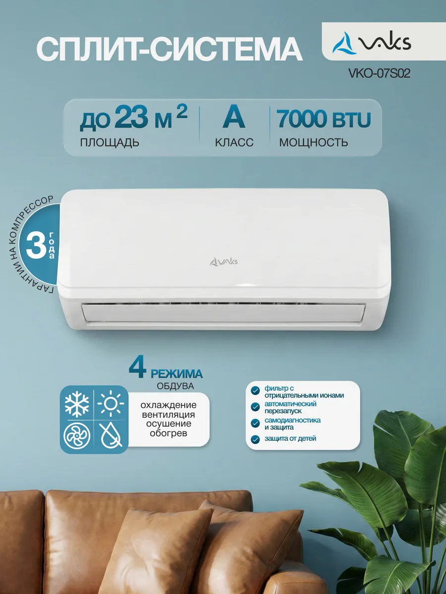Сплит-система кондиционер до 23 кв м
