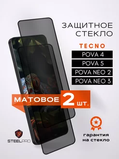 Защитное стекло на tecno pova 5 МАТОВОЕ