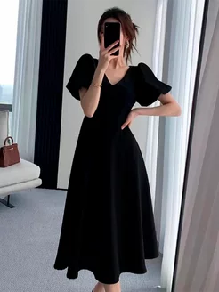 Платье черное вечернее кукольное IVI dresses 244872396 купить за 2 400 ₽ в интернет-магазине Wildberries