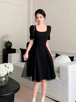 Платье черное вечернее IVI dresses 244873351 купить за 1 837 ₽ в интернет-магазине Wildberries