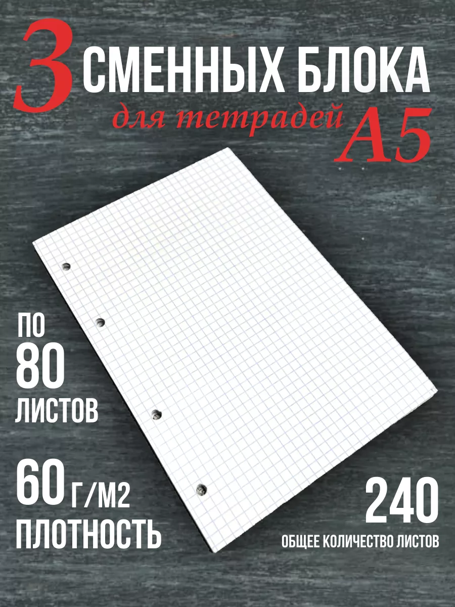 Сменный блок для тетради А5...