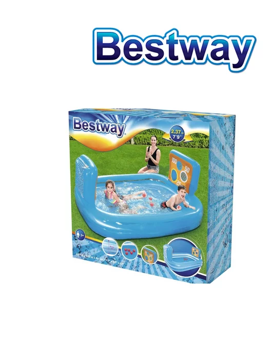 Bestway Детский бассейн надувной "Тир", 237х152х94 см, 54170, 237x152x94 см, фото 3