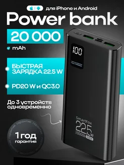 Внешний аккумулятор повербанк 20000 mah