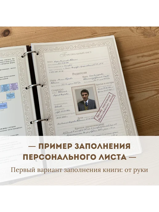 Книга на Века Подарочная Родословная книга альбом Малахитовая балакрон, зеленый, фото 6