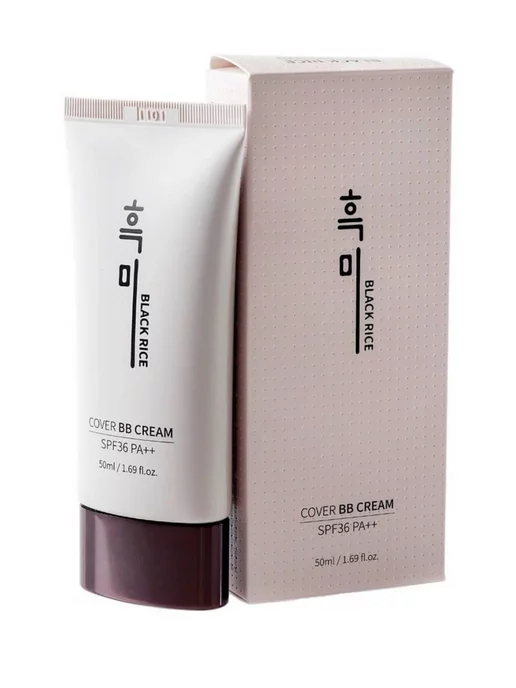Black rice BB крем с экстрактом черного риса SPF36 PA++ (23 тон), черный, фото 2