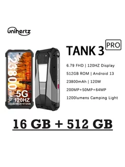 Защищенный смартфон TANK 3 PRO, 16/512 Gb Unihertz 244924623 купить за 80 535 ₽ в интернет-магазине Wildberries