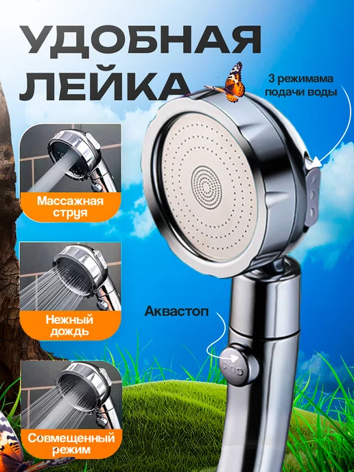 IDONEUS Походный душ портативный для дачи 7800Mah, 7800 мАч, фото 2