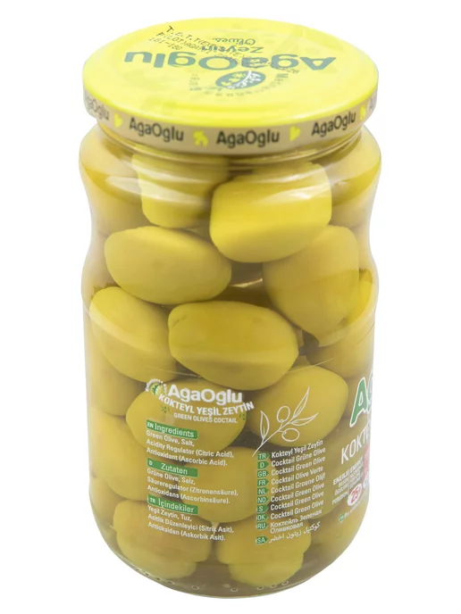 AgaOglu Оливки коктейльные 370 гр калибровка 3XL (161-180 шт кг), 370 г, 180 шт, фото 7