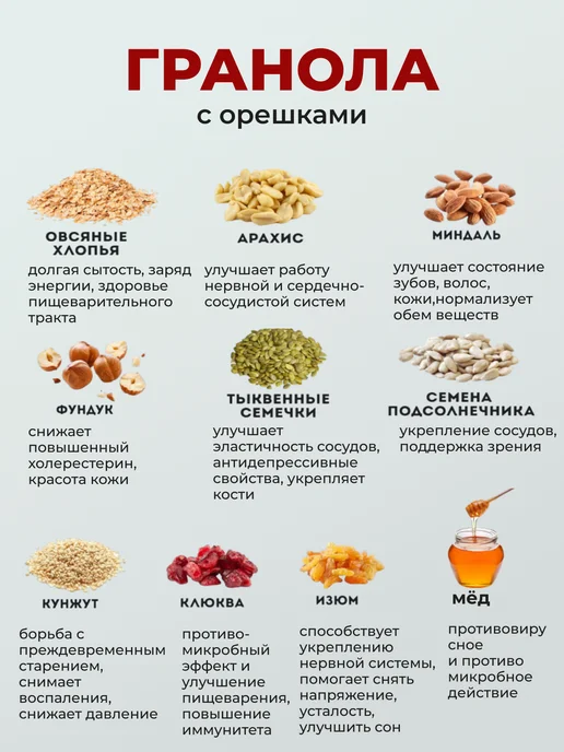 NeSaxar Гранола без сахара с орехами, 750 гр, 750 г, фото 3