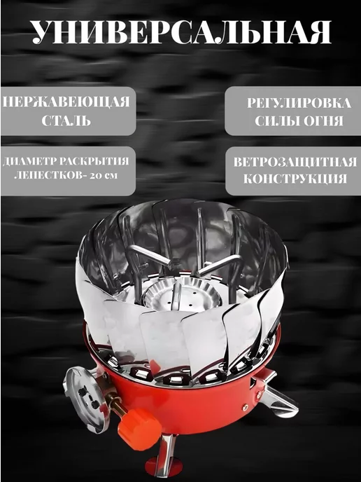 RuMir Газовая горелка плита туристическая портативная, вариант, фото 2