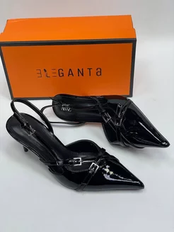 Классические туфли лодочки на шпильке с открытой пяткой Eleganta shoes 245040173 купить за 4 674 ₽ в интернет-магазине Wildberries