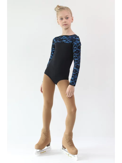 Icedress Боди для фигурного катания, спортивное, голубой, фото 2