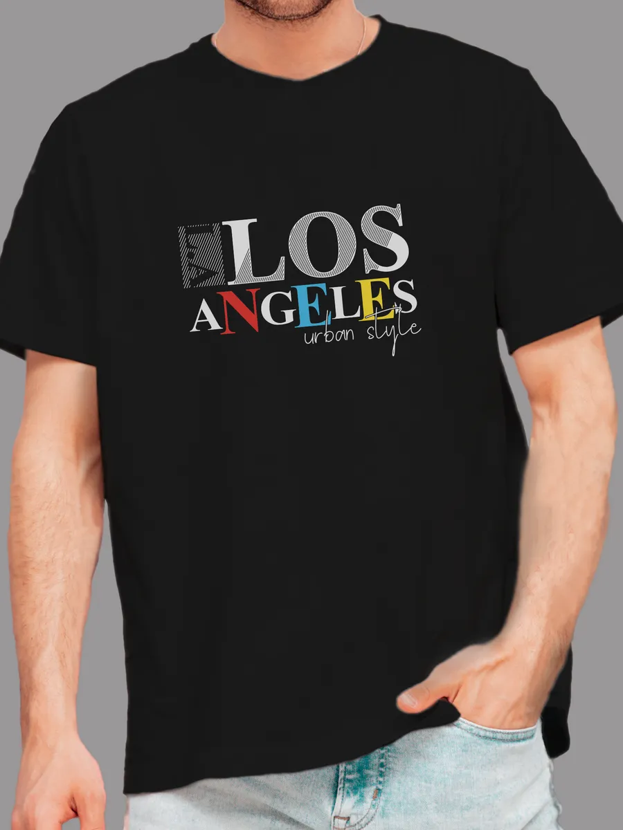 Футболка с принтом Los Angeles...
