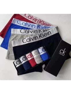 Трусы мужские боксеры хлопок летние набор 5 Calvin klein 245092224 купить за 855 ₽ в интернет-магазине Wildberries