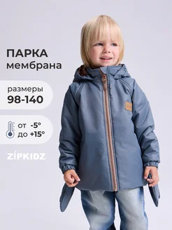 Парка детская демисезонная с варежками ZipkidZ 245111535 купить за 2 695 ₽ в интернет-магазине Wildberries