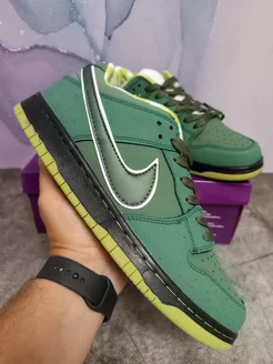 Кожаные демисезонные кеды Nike SB Dunk Low BAAS 245159348 купить за 1 852 ₽ в интернет-магазине Wildberries