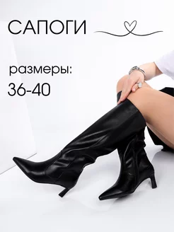 Сапоги осенние на каблуке Diana boutique 245170989 купить за 4 758 ₽ в интернет-магазине Wildberries